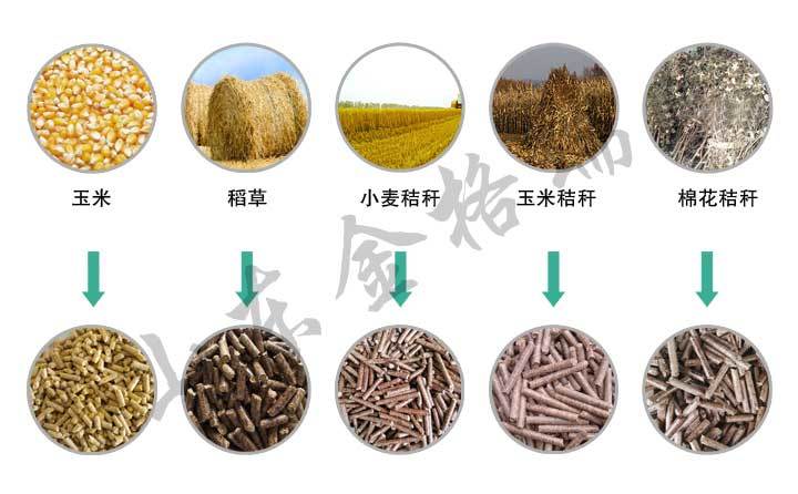 秸稈顆粒機原材料